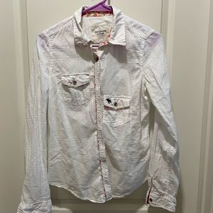 Abercrombie & Fitch white button shirt